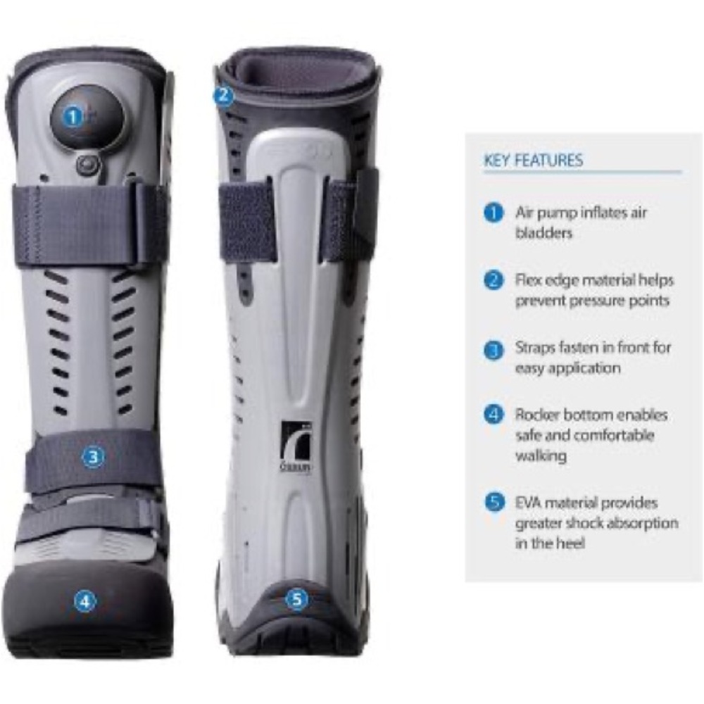 Ossur Rebound Air Walker Boot with Compression Adjustable Comfortable Straps